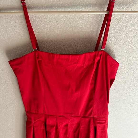 Love Moschino red plated dress with white heart size 4 - Picture 5 of 7